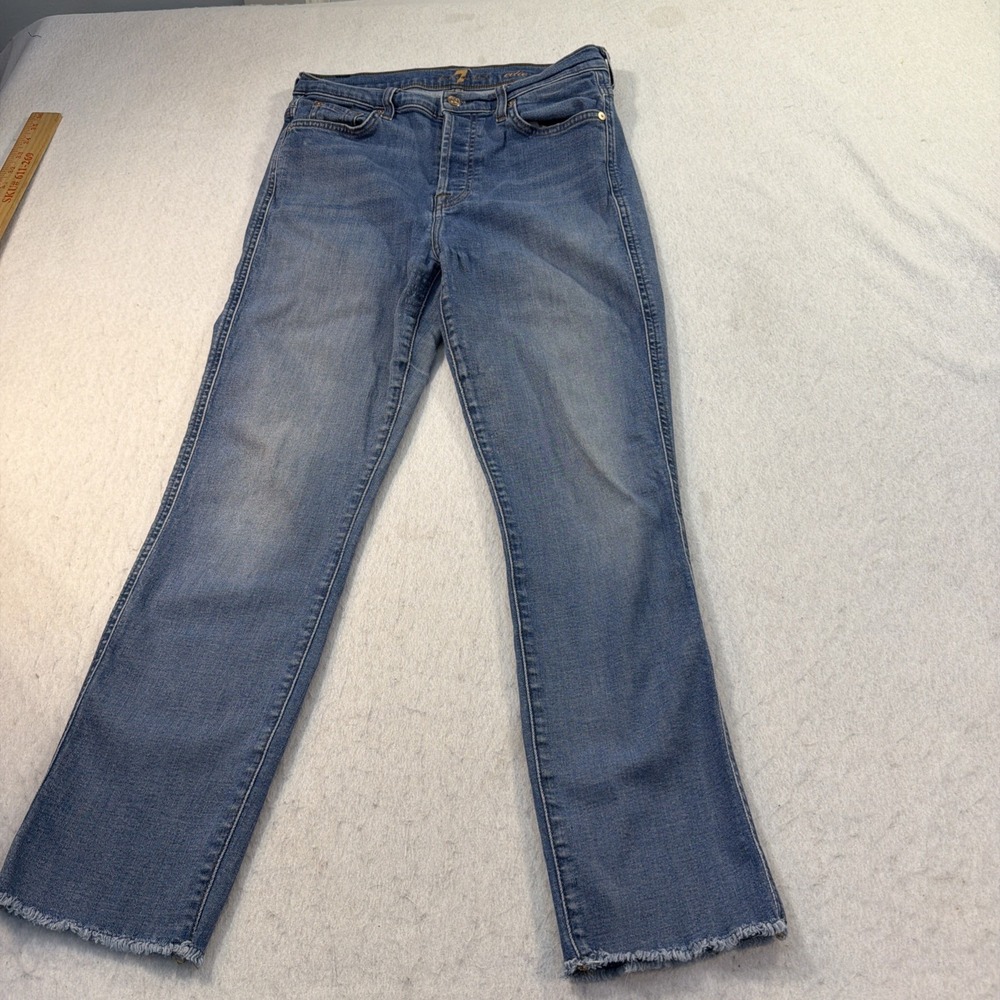 7 SEVEN FOR ALL MANKIND Edie Jeans Women's 29 Skinny Slim Straight Denim